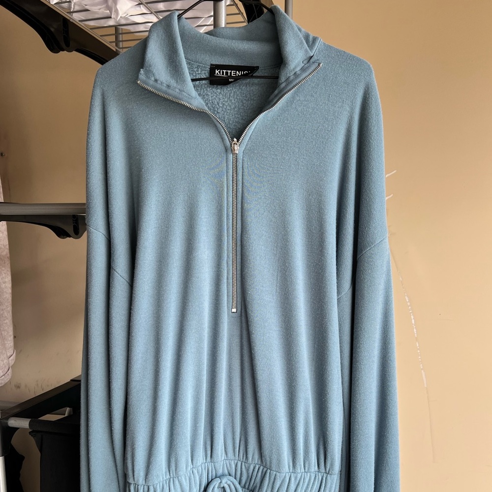 Blue lounge romper
